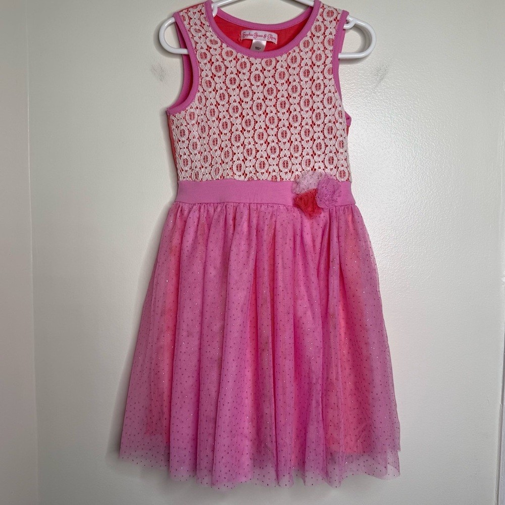 Sophia Grace & Rosie Dress Pink Tulle Size 6/6x